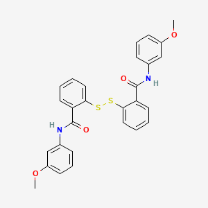molecular formula C28H24N2O4S2 B12645982 2,2'-Dithiobis(N-(3-methoxyphenyl)benzamide CAS No. 20068-25-1