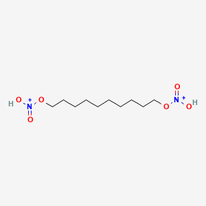 molecular formula C10H22N2O6+2 B12645984 1,10-Decanediol dinitrate CAS No. 3457-97-4