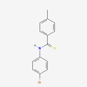 molecular formula C14H12BrNS B12645997 Benzenecarbothioamide, N-(4-bromophenyl)-4-methyl- CAS No. 127351-06-8