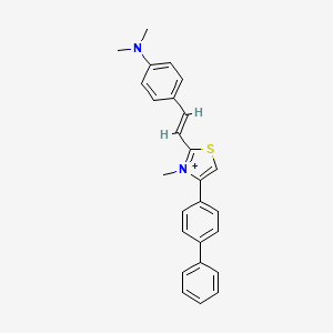 molecular formula C26H25N2S+ B12646027 Bidimazium CAS No. 47627-25-8