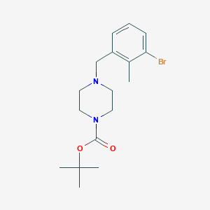 molecular formula C17H25BrN2O2 B12646036 Tert-butyl 4-(3-bromo-2-methylbenzyl)piperazine-1-carboxylate 