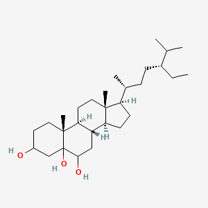 molecular formula C29H52O3 B1264606 Stigmastane-3,5,6-triol 