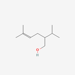 molecular formula C10H20O B12646065 2-Isopropyl-5-methylhex-4-en-1-ol CAS No. 82898-51-9