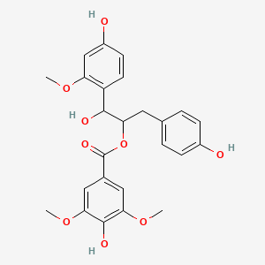 1-(4-Hydroxy-2-methoxyphenyl)-2-(4-hydroxy-3,5-dimethoxybenzoyloxy)-3-(4-hydroxyphenyl)propan-1-ol