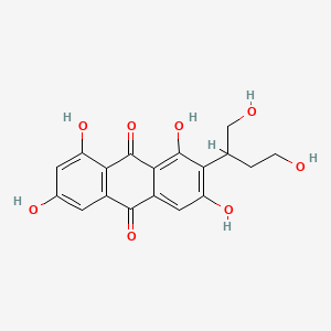 2-(1,4-Dihydroxybutan-2-yl)-1,3,6,8-tetrahydroxy-9,10-anthraquinone