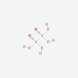 molecular formula F4H4O2V2 B12646096 Tetrafluorodioxodivanadium CAS No. 71965-21-4