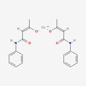 molecular formula C20H20CuN2O4 B12646102 (3Z)-4-Anilino-4-hydroxy-3-buten-2-one-Cupric Salt CAS No. 15138-97-3