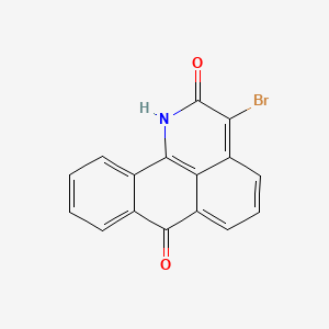 molecular formula C16H8BrNO2 B12646126 3-bromo-1H-dibenzo[de,h]quinoline-2,7-dione CAS No. 31715-46-5