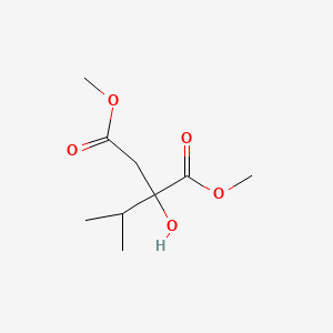 molecular formula C9H16O5 B12646128 Dimethyl 2-hydroxy-2-(isopropyl)succinate CAS No. 43064-52-4