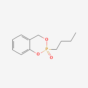 molecular formula C11H15O3P B12646138 4H-1,3,2-Benzodioxaphosphorin, 2-butyl-, 2-oxide CAS No. 142840-28-6