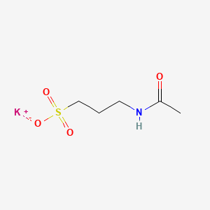 molecular formula C5H10KNO4S B12646153 Potassium 3-(acetylamino)propanesulphonate CAS No. 77337-71-4