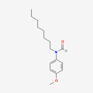 molecular formula C16H25NO2 B12646160 N-(4-Methoxyphenyl)-N-octylformamide CAS No. 93964-56-8