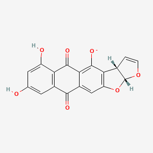 molecular formula C18H9O7- B1264617 Versicolorin 