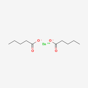 molecular formula C10H18BaO4 B12646179 Barium divalerate CAS No. 24557-04-8
