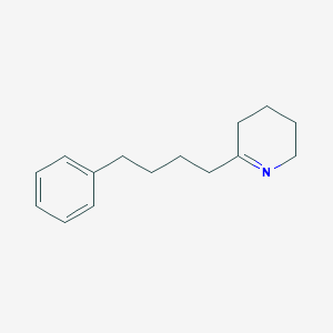 molecular formula C15H21N B12646186 Pyridine, 2,3,4,5-tetrahydro-6-(4-phenylbutyl)- CAS No. 118282-77-2