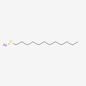 molecular formula C12H25AgS B12646195 Dodecane-1-thiol, silver salt CAS No. 93917-83-0