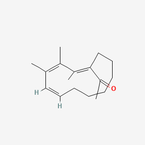 molecular formula C17H26O B12646208 Ethanone, 1-(trimethylcyclododecatrienyl)- CAS No. 80571-52-4