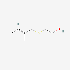 molecular formula C7H14OS B12646228 2-((2-Methylbut-2-enyl)thio)ethanol CAS No. 82010-93-3