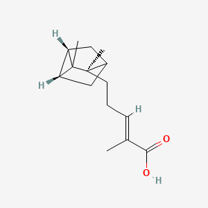 molecular formula C15H22O2 B1264623 α-檀香酸 