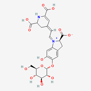 molecular formula C24H26N2O13 B12646263 Betalains CAS No. 37279-84-8