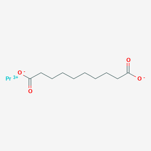molecular formula C10H16O4Pr+ B12646271 Praseodymium(3+) sebacate CAS No. 25418-95-5