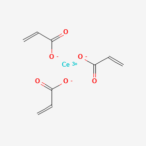 molecular formula C9H9CeO6 B12646327 Cerium(3+) acrylate CAS No. 94232-54-9