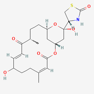 molecular formula C22H31NO7S B1264633 Latrunculone A 