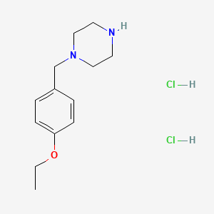 molecular formula C13H22Cl2N2O B12646358 1-(4-Ethoxybenzyl)piperazine dihydrochloride 