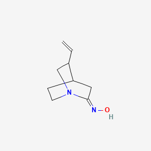 molecular formula C9H14N2O B12646363 5-Vinylquinuclidin-2-one oxime CAS No. 7511-12-8