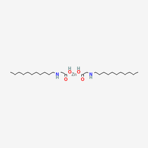 molecular formula C26H54N2O4Zn B12646366 Bis(N-undecylglycinato-N,O)zinc CAS No. 84215-45-2