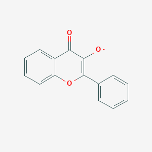 molecular formula C15H9O3- B1264640 Flavonol(1-) 