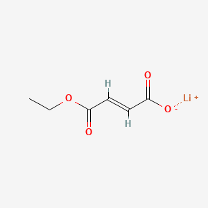 molecular formula C6H7LiO4 B12646416 Lithium ethyl fumarate CAS No. 76260-93-0
