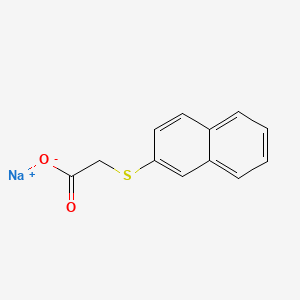 molecular formula C12H9NaO2S B12646425 Sodium (2-naphthylthio)acetate CAS No. 93857-64-8