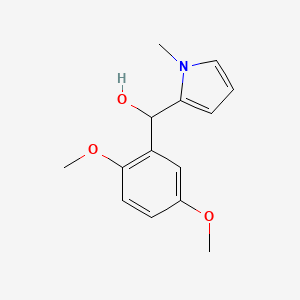 molecular formula C14H17NO3 B12646465 2,5-Dimethoxyphenyl-(1-methyl-2-pyrrolyl)methanol 