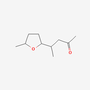molecular formula C10H18O2 B12646480 4-(Tetrahydro-5-methyl-2-furyl)pentan-2-one CAS No. 93919-10-9