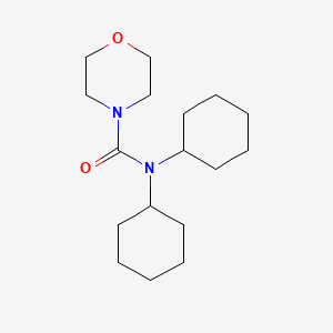 molecular formula C17H30N2O2 B12646492 N,N-Dicyclohexylmorpholine-4-carboxamide CAS No. 84604-69-3