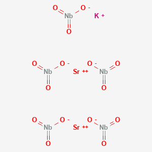 molecular formula KNb5O15Sr2 B12646498 Potassium distrontium pentaniobate CAS No. 12358-94-0