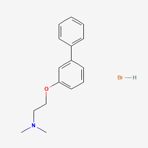 molecular formula C16H20BrNO B12646499 N,N-Dimethyl-2-biphenyl-3'-yloxyethylamine hydrobromide CAS No. 113669-54-8