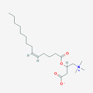 molecular formula C21H39NO4 B1264664 3-[(Tetradec-5-enoyl)oxy]-4-(trimethylazaniumyl)butanoate CAS No. 835598-21-5