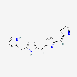 molecular formula C19H16N4 B1264667 Biladiene-ab 