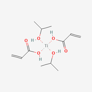 molecular formula C12H24O6Ti B12646671 Bis(propan-2-olato)bis(acrylato-O)titanium CAS No. 80785-42-8