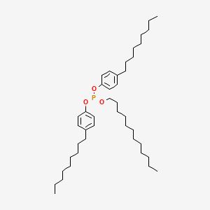 molecular formula C42H71O3P B12646701 Dodecyl bis(4-nonylphenyl) phosphite CAS No. 84787-76-8