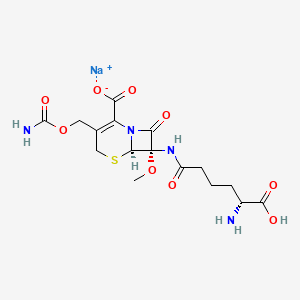 molecular formula C16H21N4NaO9S B1264671 Cephamycin C sodium CAS No. 34279-54-4