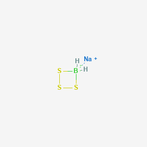 molecular formula BH2NaS3 B12646718 Sodium dihydro(trithio)borate(1-) CAS No. 27735-90-6