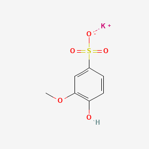 molecular formula C7H8KO5S B1264672 Potassium guaiacolsulfonate hemihydrate CAS No. 16241-25-1