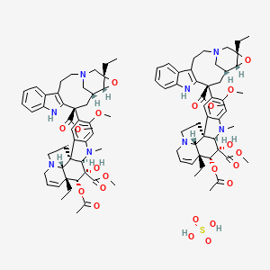 molecular formula C92H114N8O22S B1264675 Vinleurosine sulfate 