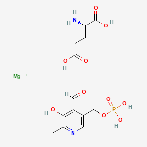molecular formula C13H19MgN2O10P+2 B12646773 Sedalipid CAS No. 104625-95-8