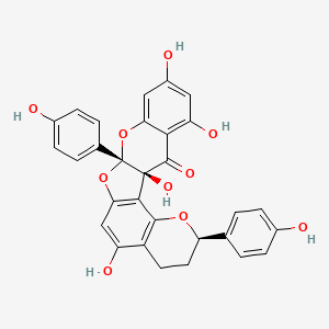 molecular formula C30H22O10 B1264684 Daphnogirin B 