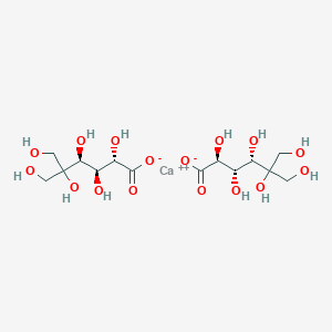 molecular formula C14H26CaO16 B12646857 Calcium bis(2-C-(hydroxymethyl)-D-mannonate) CAS No. 97334-72-0