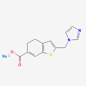 molecular formula C13H11N2NaO2S B1264686 Imitrodast sodium CAS No. 113817-57-5